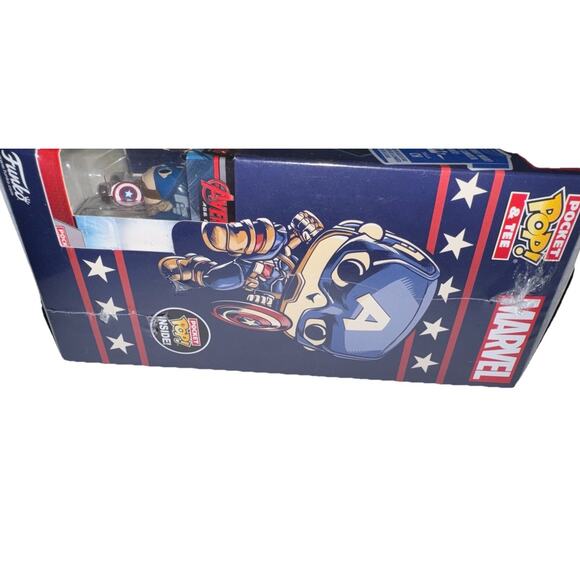 Marvel’s Captain America- Pocket POP/T-Shirt (Small) Bundle - FUNKO POP! MINIS - Picture 4 of 9